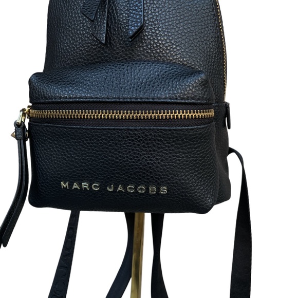 MARC JACOBS Black Pebbled Leather Mini Backpack Everyday Explorer Backpack Bag - Picture 16 of 17